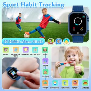 kaacly Kids Smart Watch with Pedometer, Music, Alarm – Boys & Girls Ages 4-12