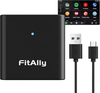FitAlly Wireless Android Auto Adapter for Factory Wired Android Auto Cars 5Ghz WiFi Auto Connection Wireless Android Auto Dongle Plug and Play - Convert Wired to Wireless
