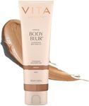 VITA LIBERATA Body Blur Medium 100ml – Instant Fake Tan & Body Makeup, Wash Off Self Tan, Skin Blurring Coverage for Imperfections, Transfer Resistant Medium Glow