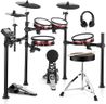 Donner DED-200 MAX Electronic Drum Set with Industry Standard Mesh Heads, 10'' Snare, 8“ Tom, 10'' Tom, 12'' Crash, 450+ Authentic Sounds for Optimal Performance and Feel NEW