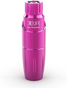 Mast Tour Rotary Tattoo Pen Machine Cartridges Gun 3.5 Inches Length Custom Mast Coreless Motor 25mm Sleeve Grip (Pink)