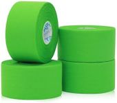 OK TAPE Athletic Sports Tape（4 Packs) - 45ft Per Roll Very Strong Tape for Athlete & Sport Trainers & First Aid Injury Wrap, Perfect for Fingers Ankles Wrist on Bat, Hockey Stick - Green