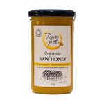 RAW POT - ORGANIC RAW HONEY – Natural Unpasteurised Pure Honey Rich in Antioxidants, Vitamins & Minerals, Probiotics for Digestive Health, Immunity, Energy Support | External Use for Skin Care (350g)