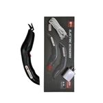 BOS INDICUS Electric Scissors for Cutting | Handheld Cloth Cutting Machine with 2 Removable Cutter Blades and Charger | Scissors for Fabrics, Canvas, Carpets, Leather and Other Materials