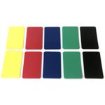 Yuanhe 10Pack Poker Cut Cards - Bridge Size Cutting Card in 5 Colors for Poker Texas Hold'em Blackjack Home Games