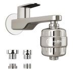 SHOWERZEN SF-15 Stage Shower Head and tap Filter for Hard Water/Filter for Bathroom/Hard Water Filter for Tap/Remove Heavy Metals/Water Softner to Control Hair Fall and Skin 3 connectors Included