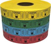 The Ticket Gurus-(4) Rolls of Drink Tickets (2000ct per Single roll) Consecutively Numbered Raffle Tickets