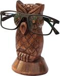 Kamla Sellers Spectacle Holder Wooden Eyeglass Stand Handmade Display Optical Glasses Accessories (Owl)