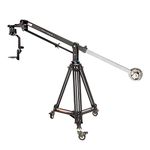 PROAIM 7ft Wave-2 Portable Camera Jib Crane Package with Jr. Pan Tilt Head, 100mm Tripod Stand, Dolly & Spreader for DSLR Video Film Cinema Camera Camcorder Up to 6kg/13.2lb + Carrying Bag (P-WV-2PP)