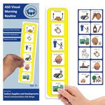 Morning Routine Kids Daily Schedule – Visual Schedule for Kids with Autism – Calendar Pocket Chart - Autism Learning Materials – Special Education