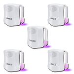 LAVAED Motion Sensor Toilet Night Light Home Toilet Light Bathroom Body Motion Sensor Toilet Bowl Seat Light Lamp 8-Color Changes (5 Pack)