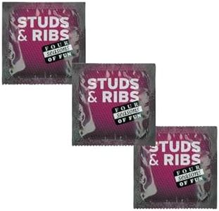 Four Seasons Stud and Ribbed Male Condoms (Pack of 144)