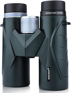 NOCOEX 10x42 Puissantes Jumelles Compactes Prisme de Toit avec Sac de Transport et Sangle, Convient pour Enfant,De Theatre,Observation D’Oiseaux, Paysages et Voyages (D)