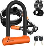Sportneer Bike U Lock - Heavy Duty 