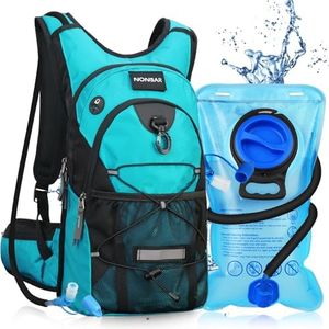 NONSAR 3L Hydration Backpack Pack with Water Bladder, Insulated Water Backpack for Women, Men, Kids, Keep Liquids Cool Up to 5 Hours, Daypack for Hiking, Running, Climbing, Rave, Festival