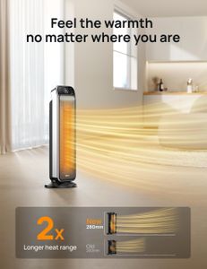 Dreo 25" Electric Space Heater – Portable Tower, Fast Heating