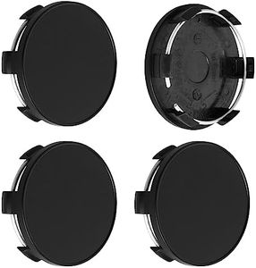 TMS 2.7Inch 68MM Wheel Center Caps for BMW 3 Series 4 Series 5 Series X Serires Z Series Rim Hub Caps 3613 6783 536, Pack of 4 (Matte Black, Outer 69MM, Inner 65MM, Easy DIY Installation)