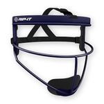 Rip-It DGBO-A-N RIP-IT Defense Pro Softball Fielder's Mask Feet Blackout Technology, Navy, Adult