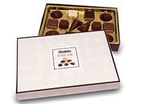 Diablo Luxury Chocolate Box, Gluten Free | Big Box of Luxury Chocolates | Noir, Hazelnut, Forrest Fruit, Cocoa Cream, Praline, Coffee | (14 Pieces) | Perfect for Gifting (Pack of 1)