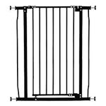 Dreambaby Liberty Extra-Tall Baby Safety Gate - Pressure Mounted Security Gates - Fits Openings from 75-81cm Wide - 93cm Tall - Black - Model G1962