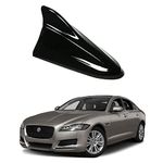 Oshotto Car Shark Fin Roof Antenna Car Antenna Radio FM/AM Car Decorate Compatible with Jaguar XF/XS (Black)