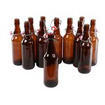 Swing Top Bottles - Brown Glass Beer Swing Stopper Bottles X12 (500ml)