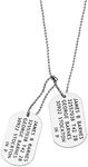 Tobubbmole Stainless Steel James B Barnes Bucky Military Dog Tags Necklace Cosplay Costume Prop, Stainless Steel, No Gemstone