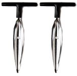 2 Qty - Ken's CocoMon Coconut Opener Tool for Fresh Green Young Fruit Black Rubber Handle EZ Easy Grip Safe (2 CocoMons)