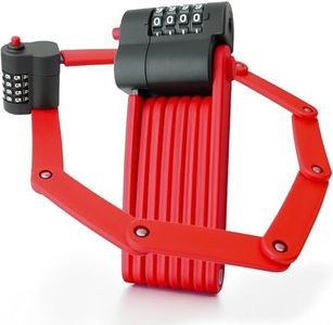 XNITO Foldable Combination Bike Lock | 4-Digit Anti-Theft, Heavy-Duty FortiCore™ Hardened Alloy Steel Bicycle Lock for E-Bikes, Scooters & Motorcycles | Compact, Portable & Secure