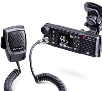 Midland - CB Radio M88 Vehicle-Mounted Licence-Free, Professional 2 Way Radio for All DIN Compartments, Cars, Trucks, Campers & More, TFT Multicolour Display, Noise Blanker/HIC, Universal Power Supply