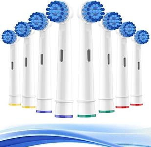 THISONG Sensitive Replacement Brush Heads for Braun Electric Toothbrush, Soft Bristles Provide A Comfortable and Gentle Brushing Experience for Sensitive Gums, Pack of 8