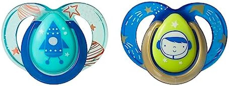 Tommee Tippee Closer To Nature Night Pacifier, 6-18 Months, 2 Count (Colors May Vary)