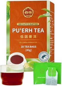 CO-OP 1950 Decaf Pu-erh Tea Bags, Naturally CO₂ Decaffeinated, 20 Ct