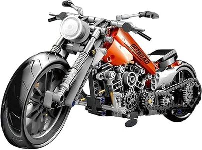 APRILA Technique Moto Bloc de Construction de Modèle de Moto pour Harley-Davidson, 436 Pièces Motorcycle Jeux de Jouet de Construction, Supermoto Briques de Construction, Compatible avec Technic