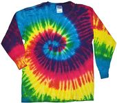 Colortone Tie Dye L/S 3X Reactive Rainbow