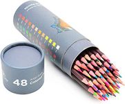 Art-n-Fly 48 Oil Pastel Colouring Pencils for Artists - Oil Based Coloured Pencils for Adults - Drawing, Sketching and Adult Colouring - Soft Core Art Colouring Pencils Set with Skin Tone