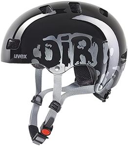 uvex kid 3, casco infantil robusto, ajuste de talla individualizado, ventilación optimizada, dirtbike black, 51-55 cm