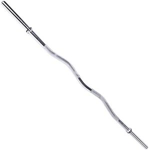 CAP Barbell E-Z Curl bar, Chrome, 47 x 1"