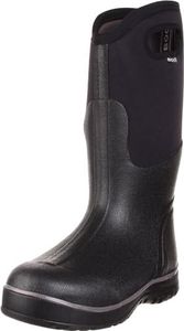 Bogs Men's Ultra High Tall Insulated Waterproof Work Rain Boot, Black, 7 D(M) US