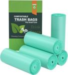 200 Counts AYOTEE Mini Trash Bags,1.2 Gallon Small Compostable Trash Bags,Strong Unscented Compost Bags Small Bathroom Trash Bags for Home, Fit 4.5-5 Liter Trash Can,1-1.5 Gallon…