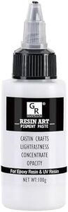 White Epoxy Resin Pigment Paste - 3.52 fl.oz / 100g /60ml High Concentrated White Resin Dye Paste for Resin Ocean Waves, Cells, Lacing, UV Resin (White Resin Paste)