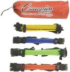 Champion Sports Sectioned Agility Ladder Set, Red/Yellow/Blue/Green, 6.5" x 16" Wide