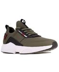 Nautica Men's Sneakers: Athletic, Comfortable, Casual Lace-Up Fashion Walking Shoes, Olive Niro, 10.5