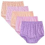 Anntry Women's High Waist Knickers Ladies Cotton Briefs Underwear Full Coverage Soft Breathable Panties 5-pack