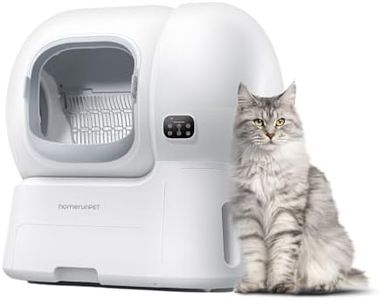 Homerunpet Self Cleaning Litter Box - 106L Ultra Large Automatic Cat Litter Box with Physical Anti-Pinch Safety, Auto Refill & One-Click Litter Replacement, App Control for Multi-Cat Homes