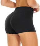 GAYHAY High Waisted Biker Shorts for Women - 8"/5"/3" Soft Black Spandex Shorts for Workout Volleyball Yoga Dance