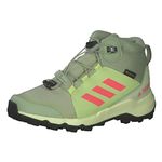 adidas Terrex Mid Gore-TEX Hiking Shoes, Magic Lime/Turbo/core Black, 1 UK Child