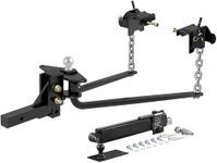 Enthuze Round Weight Distribution Hitch, 10K, With Sway Control, Ball and Chains