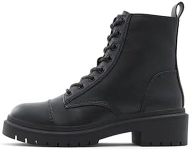 ALDO Women's Goer Combat Boot, Black, 7.5