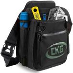 CKG Metal Detecting Finds Bag Waist Digger Pouch Tools Bag for Pinpointer, Detecting Pouch Portable Multifunctional for Metal Detector Accessories, Black
